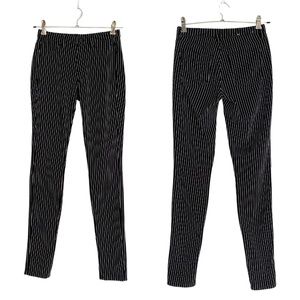 UNIQLO Women’s Black/White Stripe High Waisted Leggings [US XS]